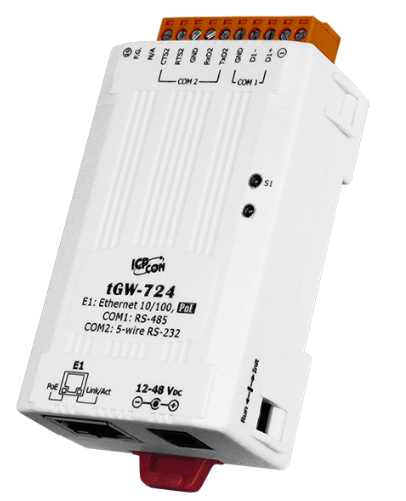 Изображение товара Преобразователь ICP DAS tGW-724 CR для RS-232 и RS-485