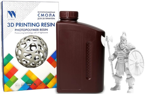 Изображение товара Фотополимерная смола NVP NV-3D-PA-L-RESIN-WHITE 1000 г для 3D-печати