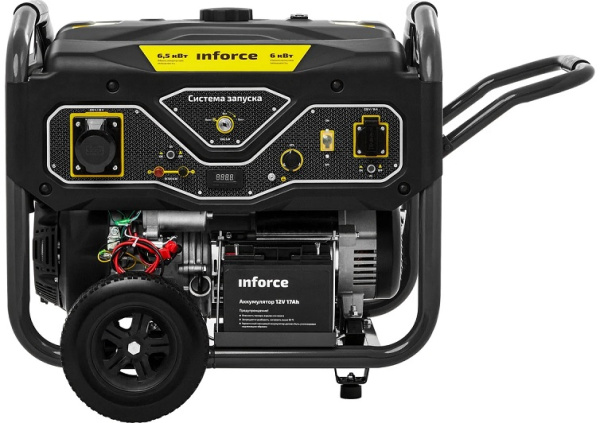 Изображение товара Бензиновый генератор Inforce GL 6500 мощность 6.5 кВт 2 розетки 220 В