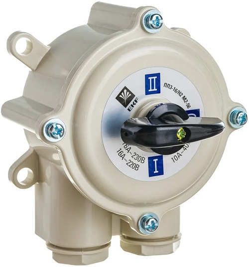 

Переключатель пакетный EKF pp-3-16-4 ПП 3-16/Н2 М2 пл. IP56, pp-3-16-4
