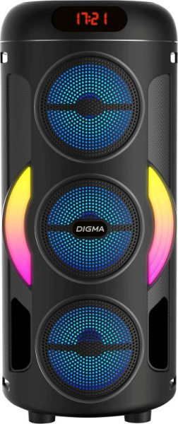 Изображение товара Портативная акустика Digma D-MC1721 черный 10Вт Bluetooth FM USB micro SD