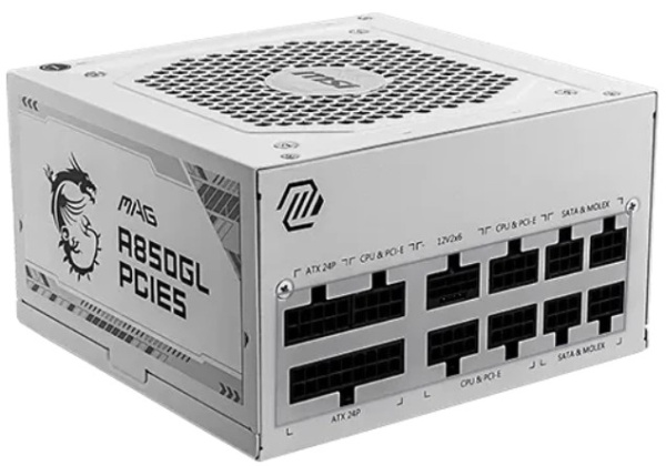 фото Блок питания ATX MSI MAG A850GL PCIE5 WHITE в Уфе