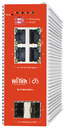 

Коммутатор промышленный управляемый Wi-Tek WI-PCMS306GF-I L2 PoE, порты 4GE PoE, 2SFP, Cloud, WI-PCMS306GF-I