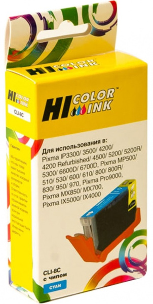 Изображение товара Картридж Hi-Black CLI-8C для струйных принтеров Canon цветной