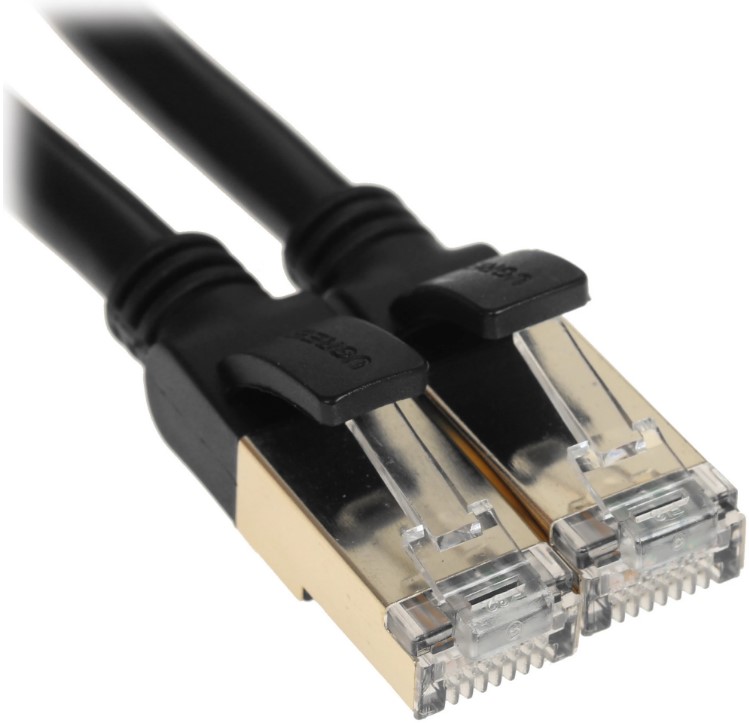 

Кабель патч-корд F/FTP 7 кат. 0,5м UGREEN NW107 11229_ Lan Cable, цвет: черный, NW107