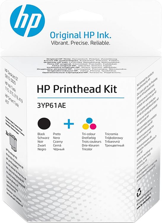 

Комплект HP M0H50A+M0H51A 3YP61AE печатающих головок, черный, трехцветный для HP HP GT5810, GT5820, Ink Tank 115/315/319/419, M0H50A+M0H51A