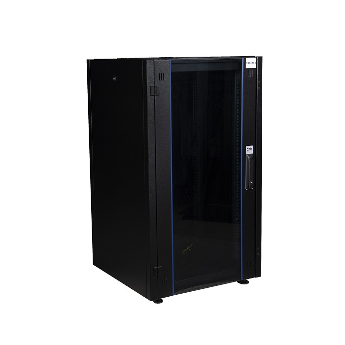 

Шкаф напольный 19", 26U Datarex DR-700201 телекоммуникационный 600х600, передняя дверь стекло, задняя стенка сплошная, металл, черный, DR-700201