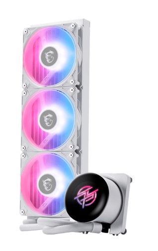 

Система охлаждения жидкостная MSI MPG CORELIQUID P13 360 306-7ZWGA21-L80 LGA1700/1851/AM4/AM5 (300W, 3*120mm, 2050rpm, 64.89CFM), MPG CORELIQUID P13 360