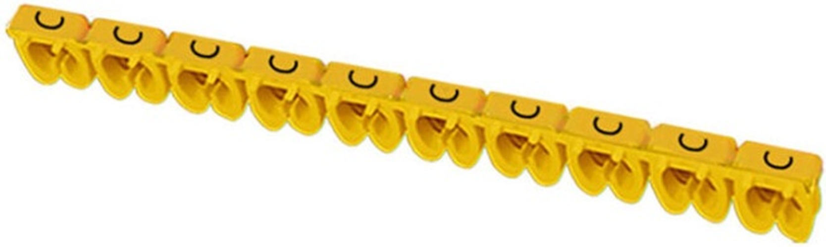 

Маркер на кабель IEK UMK01-02-C МКН-"C" желтый 1,5мм2 (1500шт/упак), UMK01-02-C