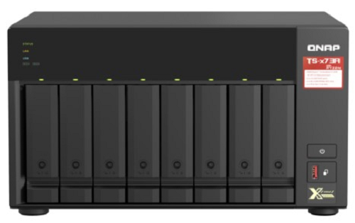 

Сетевой RAID-накопитель QNAP TS-873A-8G 8 отсеков 3,5"/2,5", 2 порта 2,5 GbE BASE-T, 2 слота M.2 NVMe, AMD Ryzen V1500B 2,2 ГГц, 8 ГБ DDR4, TS-873A-8G