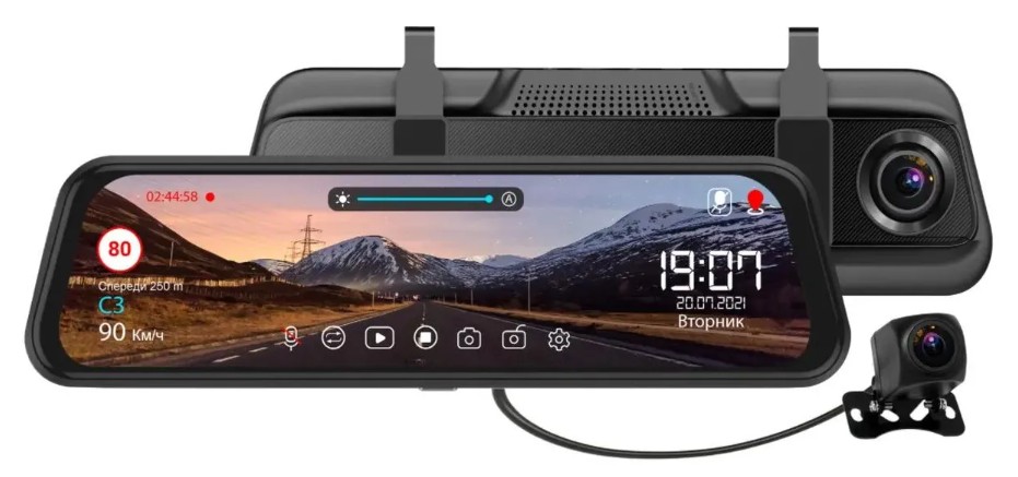 

Видеорегистратор автомобильный TrendVision MR-810 GT черный 2Mpix 1080x1920 1080p 140гр. GPS MSTAR 8336N (1634472), MR-810 GT