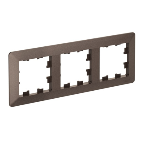Изображение товара Рамка тройная Systeme Electric AtlasDesign Air коричневая IP20