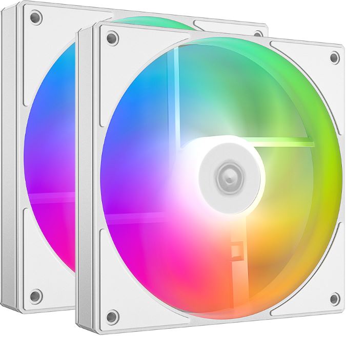 

Вентилятор для корпуса ID-Cooling AS-140-ARGB-W DUET 2*140x140x25мм, белый, 300-1800об/мин, 4-Pin PWM, BOX, AS-140-ARGB-W DUET