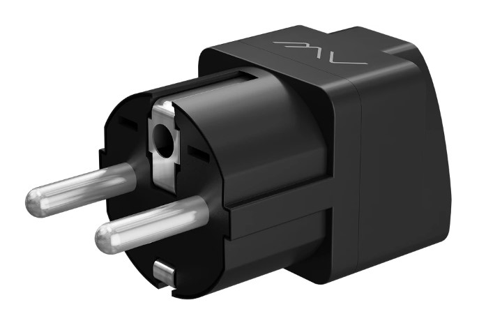 

Адаптер переходник Caweon C-10-2-BK универсальный на евровилку, чёрный, C-10-2-BK