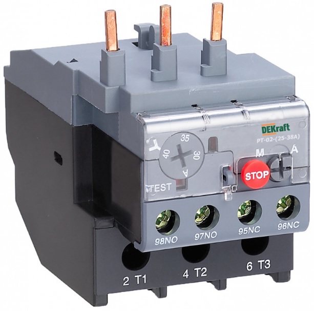 

Тепловое реле DEKraft 23169DEK для контакторов 25А-38А 23.0А-32А, 23169DEK