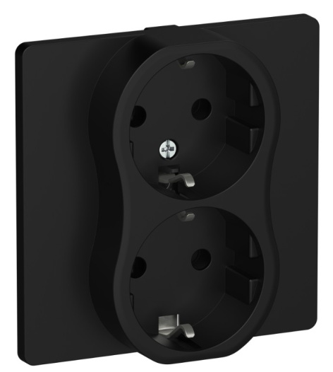 Изображение товара Розетка двухместная с заземлением IEK FI-R21C-16-1-K02