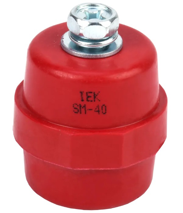 

Изолятор IEK YIS11-40-12-B SM40 (М8) силовой с болтом, YIS11-40-12-B