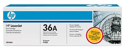 

Картридж HP 36A CB436AF для принтера LaserJet P1505/M1120/1522 black,2,000 страниц двойной, 36A
