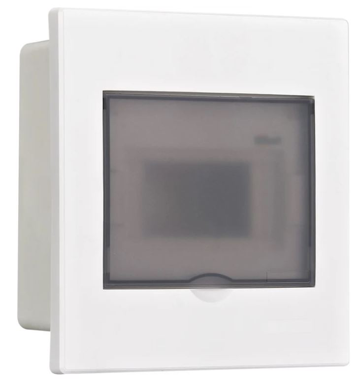 

Щит распределительный навесной DEKraft 31061DEK прозрачная дверь 1 ряд 6 мод. IP41 ЩРН-П, 31061DEK