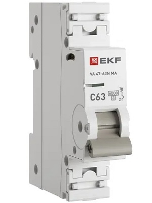 Изображение товара Автоматический выключатель EKF M63MA6163C 63 А 230 В