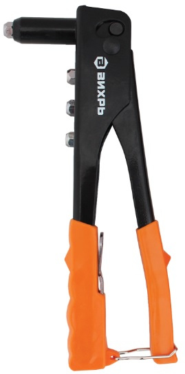 Изображение товара Заклепочник Вихрь 225 мм комплект 4 насадки и ключ для вытяжных заклепок