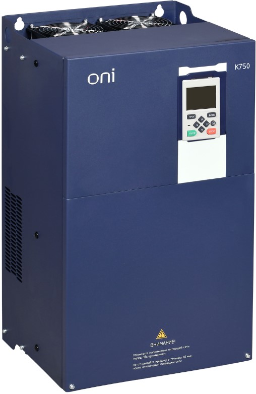 

Преобразователь частоты ONI K750-33-90110TRM K750 380В 3Ф 90-110кВт 176-210А со встроенным тормозом и дросселем постоянного тока, K750-33-90110TRM