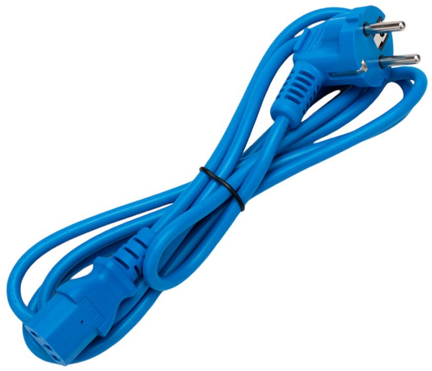 

Кабель питания Cablexpert PC-186-VDE-B-1.8M (RU) Schuko-C13, 3x0.75мм2, 10A, с заземлением, медь, 1.8м, синий,пак, PC-186-VDE-B-1.8M