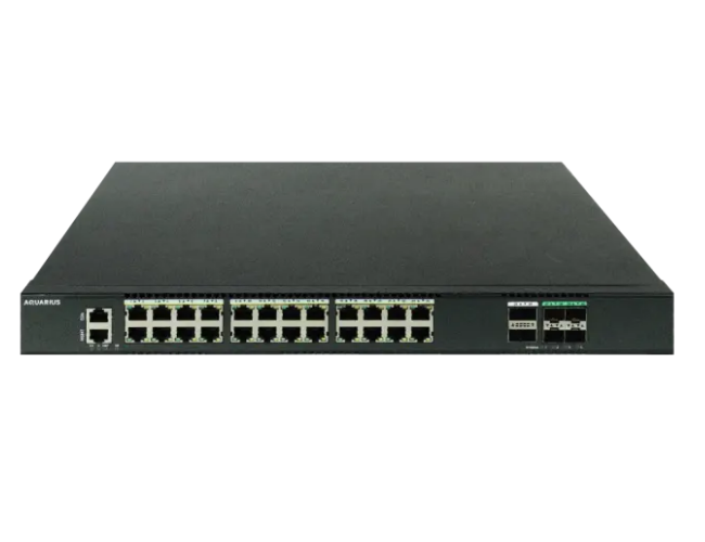 

Коммутатор Aquarius AQ-N3000-24P4Y2Q доступа AQ3000, конфигурация 24*10/100/1000 Mбит/с, 4*10/25 Гбит/с SFP28, 2*40 Гбит/с QSFP+, два слота для модуле, AQ-N3000-24P4Y2Q