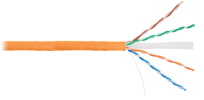 

Кабель витая пара U/UTP 6 кат. 4 пары Netlan EC-UU004-6-LSZH-OR 24AWG(0.50 мм), медь, одножильный (solid), внутренний, LSZH, нг(B)-HF, оранжевый, уп/3, EC-UU004-6-LSZH-OR