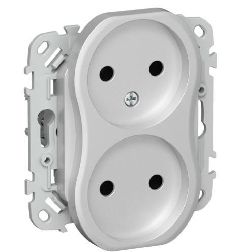 Изображение товара Розетка двухместная без заземления IEK FI-R20-10-1-K47