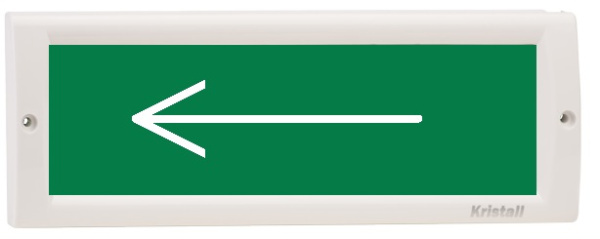 Изображение товара Оповещатель КРИСТАЛЛ-12 Стрелка влево светодиодное табло Россия