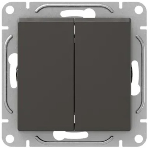 

Выключатель двухклавишный для жалюзи EKF UP1-SWM-25 мокко Эпика, UP1-SWM-25