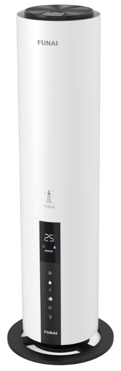 

Увлажнитель ультразвуковой Funai USH-TE7251WC Todai белый, электронное управление, съёмная панель управления, USH-TE7251WC