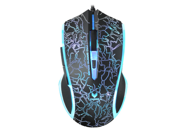 Изображение товара Мышь Rapoo V20S проводная с RGB подсветкой 3000 dpi черная