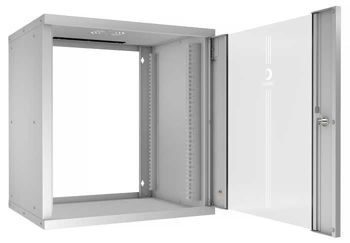 

Шкаф настенный 19", 12U Cabeus WSC-05D-12U55/45 серия LIGHT разборный, дверь стекло, цвет серый, WSC-05D-12U55/45
