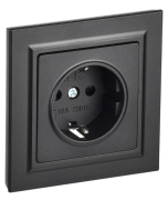 фото Розетка с заземлением IEK BR-R14-16-K02-F
