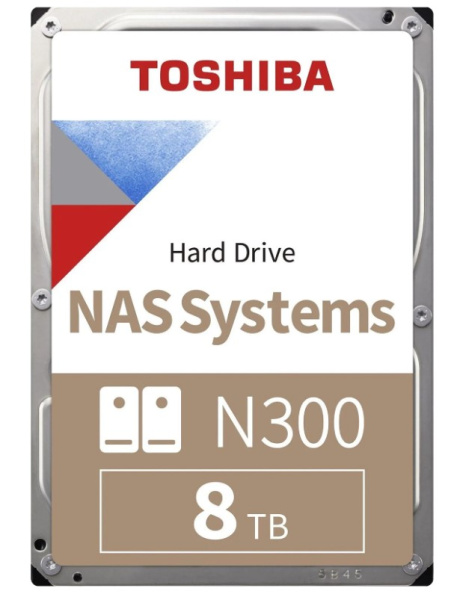 Изображение товара Жесткий диск Toshiba N300 8 ТБ 7200 об/мин NAS SATA