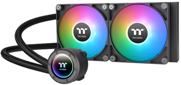 

Система охлаждения жидкостная Thermaltake TH240 V2 ARGB CL-W361-PL12SW-A LGA2066/2011/1700/1200/115x/AM5/AM4/AM3+/AM3/AM2+/AM2 (2*120mm fan, 500-2000r, TH240 V2 ARGB