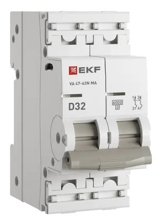 Изображение товара Автоматический выключатель EKF M63MA6232D для защиты электрических цепей