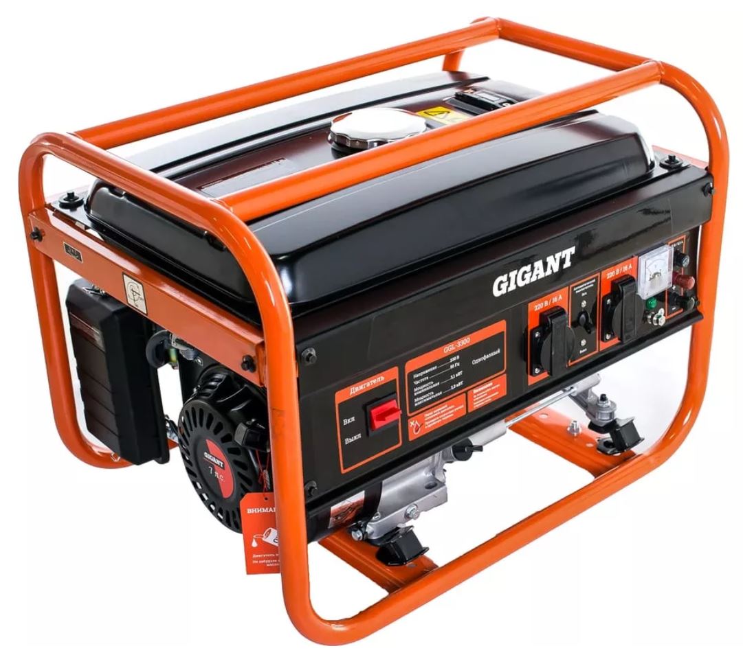 

Генератор бензиновый Gigant GGL-3300, GGL-3300