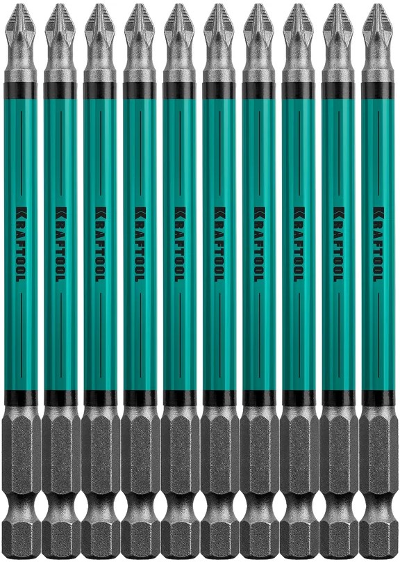 

Набор бит Kraftool 26124-2-100-10 профессиональные сталь S2, 26124-2-100-10