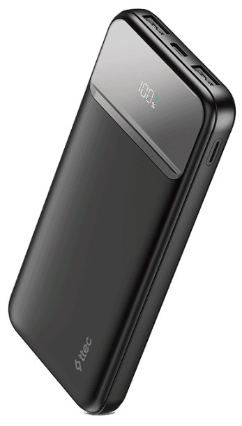 

Аккумулятор внешний портативный TTEC ReCharger 2BB233S LCD 10000mAh PD 2*USB-A and USB-C 20W. Цвет: черный, ReCharger