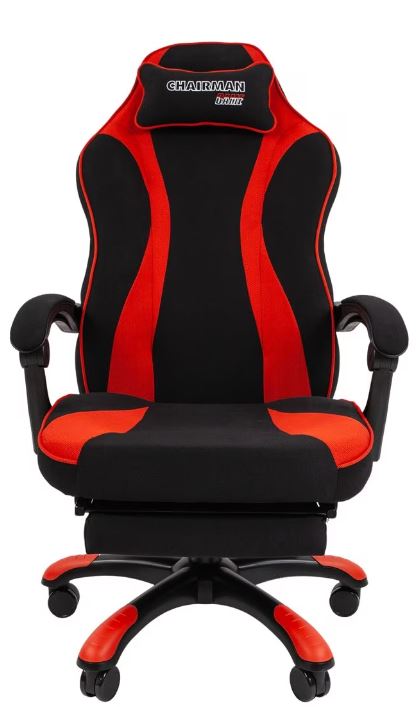 

Кресло игровое Chairman game 35 7089915 Россия ткань черн./красный, game 35