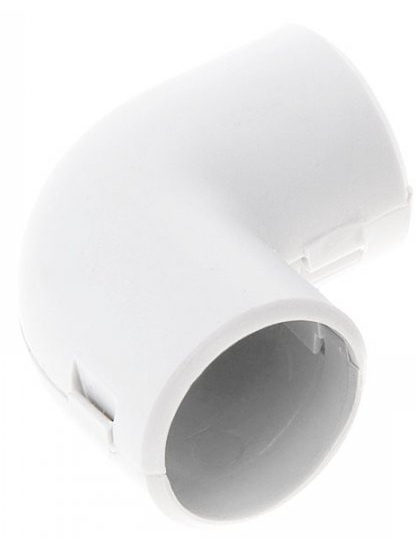 Изображение товара Соединитель пластиковых труб Промрукав PR.07525б угол 90 градусов, IP40, 30 шт
