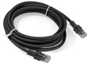 фото Кабель патч-корд U/UTP 5 кат. 3м Exegate UTP-RJ45-RJ45-5e-3M-BK