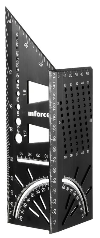 

Угольник Inforce 06-11-81 многофункциональный разметочный 150 мм, 06-11-81