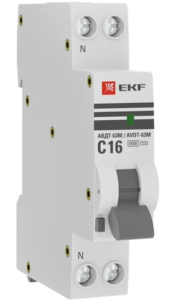 Изображение товара Автоматический дифференциальный выключатель EKF PROxima D636EA16C10