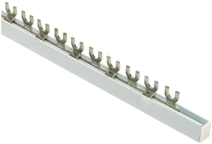 

Шина соединительная EKF fork-02-100 типа FORK для 2-п нагр. 100А 54 мод., fork-02-100