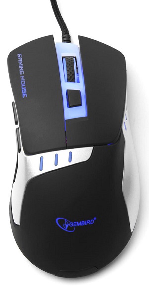 

Мышь Gembird MG-520 3200dpi, USB 5 кнопок+колесо/кнопка, подсветка, MG-520
