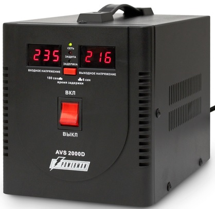 

Стабилизатор напряжения Powerman AVS 2000 D 6028664 Black (945963), AVS 2000 D